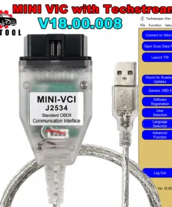 Mini-VCI-16-Pin-OBD2-Diagnostic-Scanner Cable For TOYOTA TIS Techstream v16