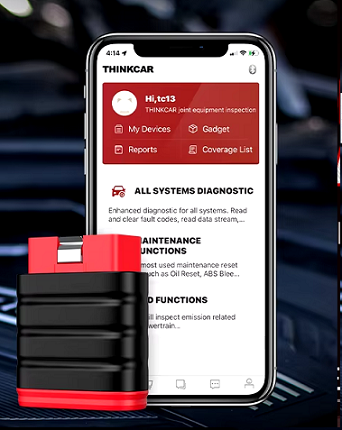 THINKCAR THINKDIAG OBD2 Scanner – Bi-Directional Control, Full System Diagnostic Tool, Bluetooth